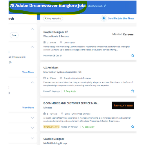 Adobe Dreamweaver internship jobs in Navi Mumbai