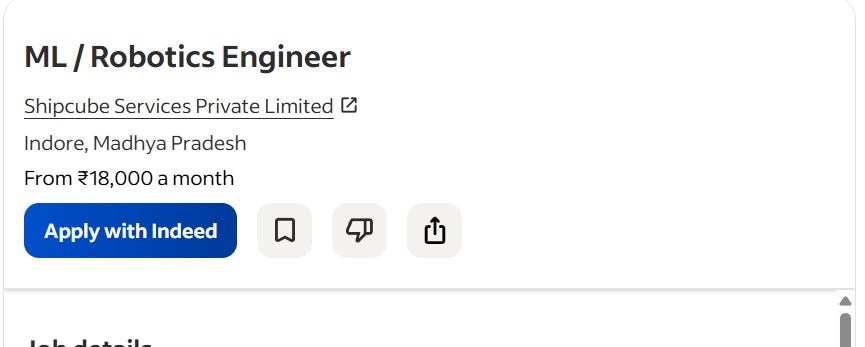 AI ML ROBOTICS internship jobs in Trivandrum