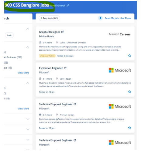 CSS internship jobs in Trivandrum