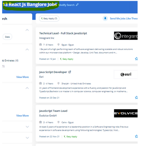 React JS internship jobs in Jaipur