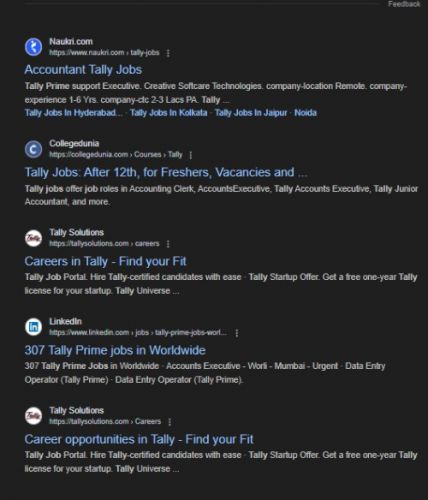 Tally Prime internship jobs in Ahmedabad